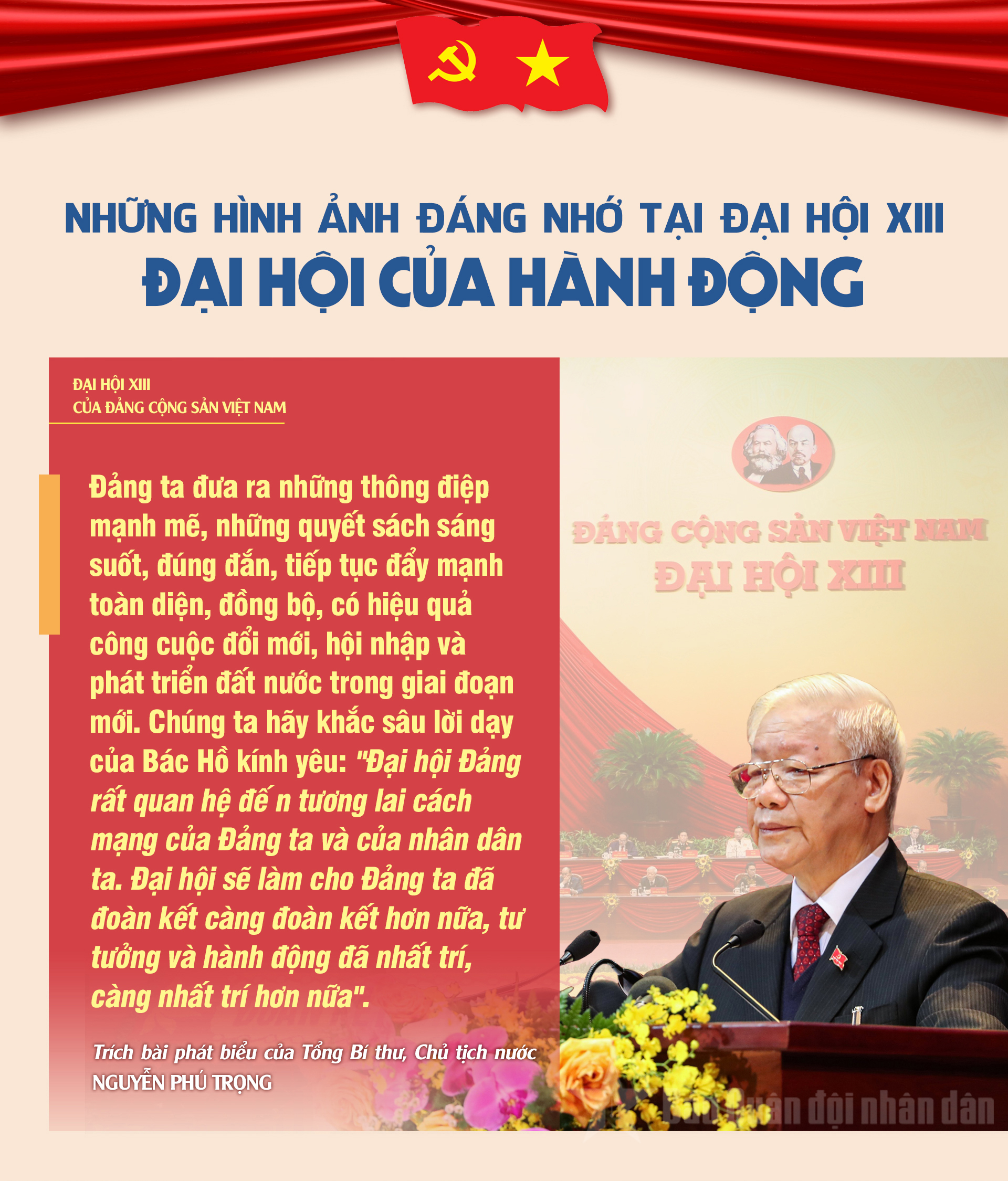 Những hình ảnh đáng nhớ tại Đại hội XIII – đại hội của đổi mới và hành động 